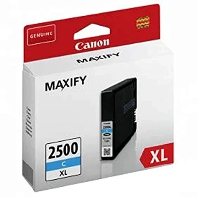 Obrázek Canon Inkoustová patrona PGI 2500 XL C Cyan 19, 3 ml originál pro tiskárnu MAXIFY