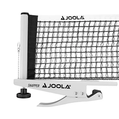 Obrázek JOOLA Síť na stolní tenis 31013 Snapper Indoor souprava volnočasový sport výškově nastavitelná s aretačním šroubem upínací technika, stříbrná/černá, jedna velikost