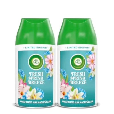 Obrázek Air Wick Freshmatic Max pokojový sprej náplň DUO pro vůně: Fresh Spring Breeze 2 x 250 ml