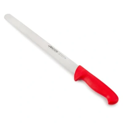 Obrázek Arcos Serie 2900 Schneidmesser Schinkenmesser Klinge Nitrum Edelstahl 300 mm HandGriff Polypropylen Farbe Rot