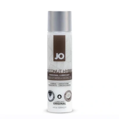 Obrázek System JO Silicone Free Hybrid Lubricant Coconut 120 ml bílý lubrikační gel na bázi vody a oleje z kokosových semen, bezpečný pro kondomy