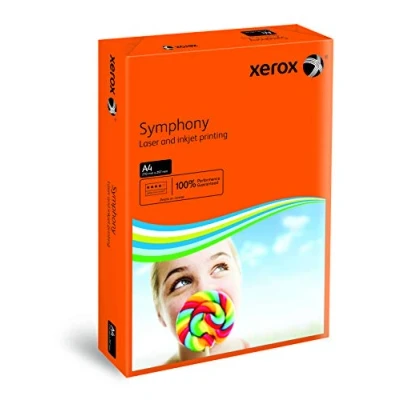Obrázek Xerox 003R94276 barevný Papír Do tiskárny kopírky Symphony intenzivní DIN A4, 160 g/m2, 250 Folio balení, Oranžová