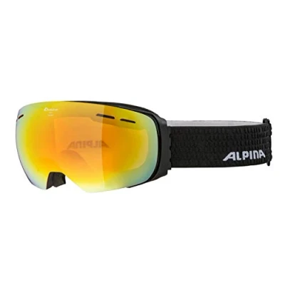Obrázek ALPINA GRANBY Q LITE zrcadlové, kontrastní lyžařské brýle se 100% UV ochranou pro dospělé, matné černé, jedna velikost