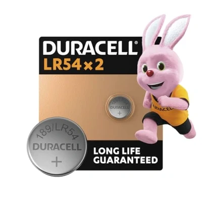 Obrázek DURACELL LR54 knoflíkové baterie (2 kusy) LR 54 1,5 V (189 / LR1130 V10GA)