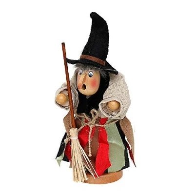 Obrázek Dekohelden24 Veselá uzená čarodějnice, cca 19 cm 521100