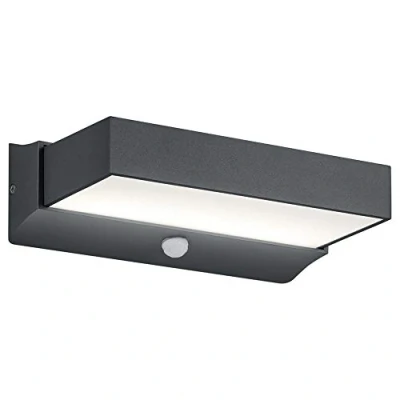Obrázek Trio Leuchten Cuando 226669242 LED venkovní stěnové světlo, hliník, 11 W, antracit, detektor pohybu