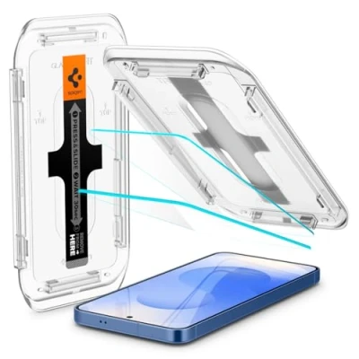 Obrázek Spigen Sklo. tR EZ Fit ochranná fólie kompatibilní se Samsung Galaxy S24 Plus, 2 kusy, odolná proti poškrábání, křišťálově čirá, s tvrdostí 9H