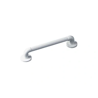 Obrázek Homecraft Moulded Fluted Grab Rail 41cm, Textured White PVC, Bar with Ridges for Shower &amp; Bath, Disabled, Injured, or Post Op, Bathroom Safety, Balance Aid (Eligible VAT relief in the UK)