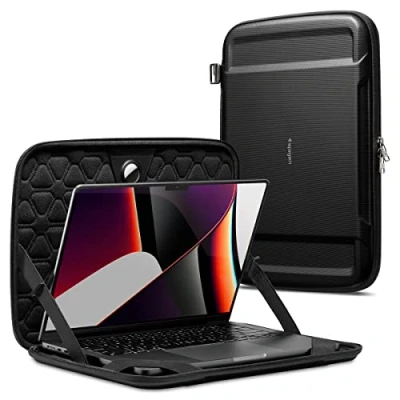 Obrázek Spigen Rugged Armor Pro pouzdro MacBook 14&quot; palců Pouch kompatibilní s M4 / Max (2024), M3 M2 M1 a (2023/2021) černé