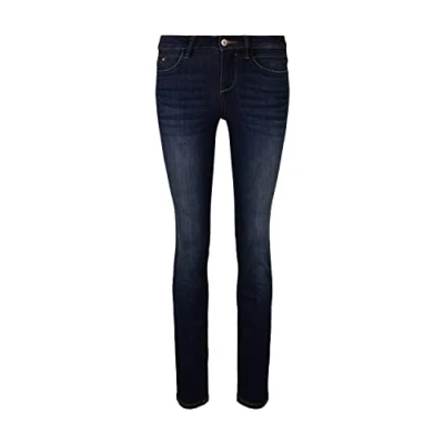 Obrázek TOM TAILOR Dámské Alexa Slim Jeans, 10282 Dark Stone Wash Denim