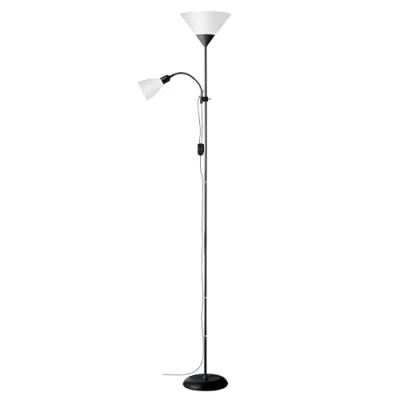 Obrázek Brilantní lampa Spari, kovová, E27, 60 W, černá / bílá