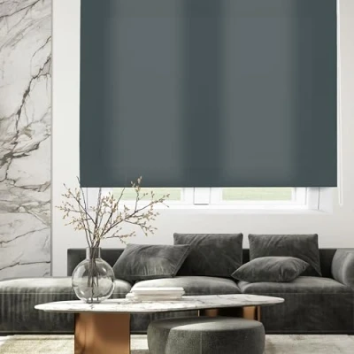 Obrázek Blindecor Ara Lichtdurchlässiges Rollo Bläulich grau 100 x 175 cm (BxH) Stoffgröße 97 170 Rollos für fenster