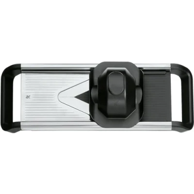 Obrázek WMF Top Tools kráječ na zeleninu 37 x 12,5 cm, nerezová ocel Cromargan, hoblovací vložka, ochrana prstů, úložný box pro vložky