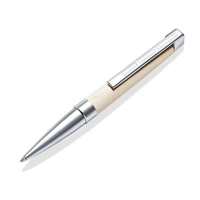 Obrázek STAEDTLER Otočné kuličkové pero Initium Lignum, javorové dřevo, B, černé, s elegantním dárkovým balením, 9PM320B 9
