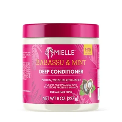 Obrázek Mielle Organics Babassu &amp; Mint Deep kondicionér s proteinem, 227 g