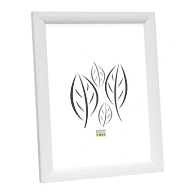 Obrázek Deknudt Frames S54SF1 Bilderrahmen 15x23 Weiss, Maler Look Holz Fotokader