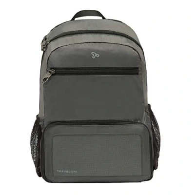 Obrázek Travelon Diebstahlsicherer, verstaubarer Rucksack., anthrazit (Schwarz) 43207 530