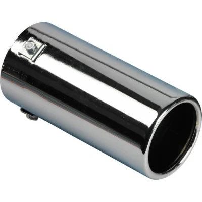 Obrázek AUTO STYLE Koncová trubka ocel/chrom kulatá 80 mm délka 170 40 77 přípojka