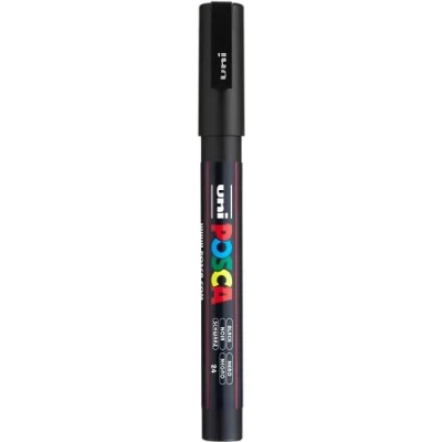 Obrázek Uni Ball 186599 POSCA Marker s jemným kulatým hrotem, černý