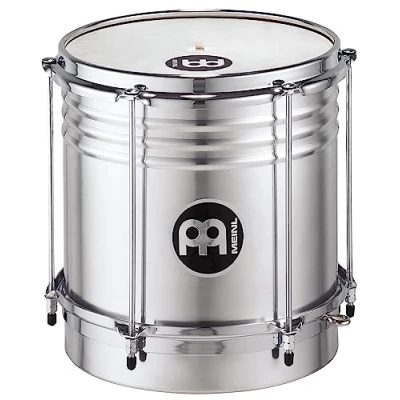 Obrázek Meinl Percussion QW10 Hliník Cuica, 25,40 cm (10 palců) průměr, Stříbrná