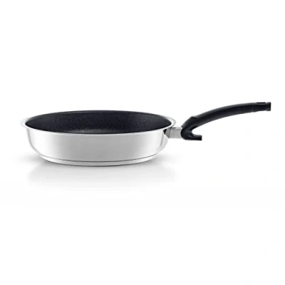 Obrázek Fissler Adamant Premium / pánev z ušlechtilé oceli s povrchovou úpravou (Ø 28 cm) nepřilnavá pánev, odolná proti poškrábání indukce, stříbrná