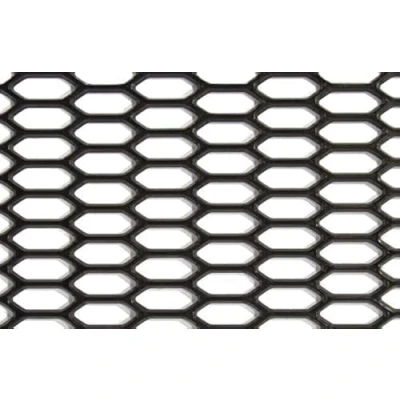 Obrázek AUTO STYLE Kunststoff Renngitter ABS schwarz HEX Fine 18x7mm 120x30cm