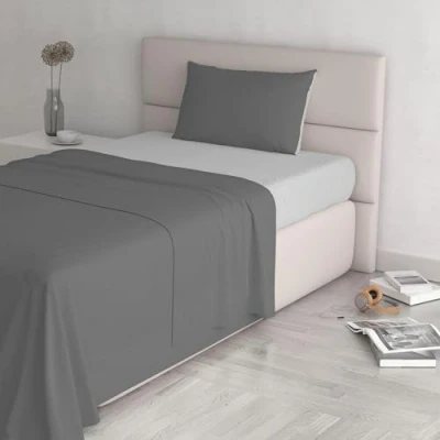 Obrázek Italian Bed Linen Sada ložního prádla Natural Color, 100% bavlna, světle šedá/kouřová, jednotlivě