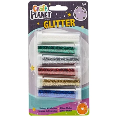 Obrázek Craft Planet Glitter Shaker, Mehrfarbig, 6 Stück