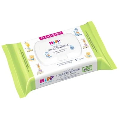 Obrázek HiPP Babysanft vlhký dětský toaletní papír, balení 6 ks (6 x 50 kusů)