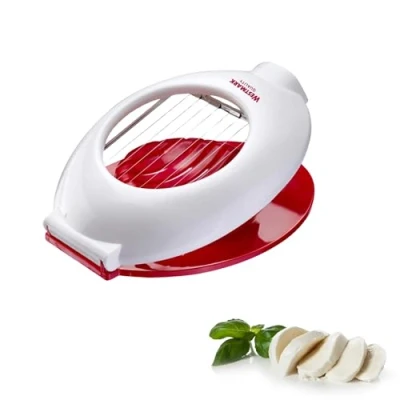 Obrázek Westmark Řezač mozzarella/dělič, jednotlivě napnuté řezací dráty z ušlechtilé oceli, plast/nerezová ocel, caprese, červená/bílá, 11642260, 17 x 13 3,1 cm