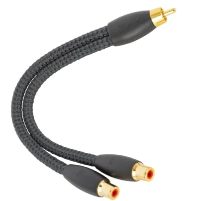 Obrázek AudioQuest Y splitter jeden konektor cinch na dvou zdířkách Cinch,15,24 cm