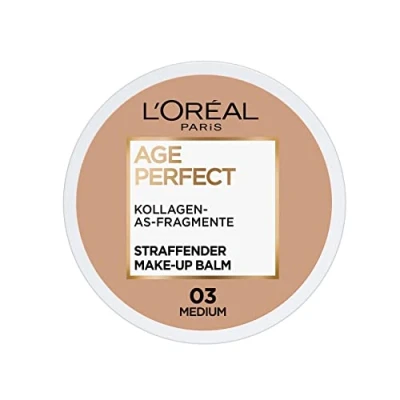 Obrázek L&#039;Oréal Paris Age Perfect zpevňující make up balzám 03 Medium, pečující zázrak pro zdravě vypadající pleť, 18 ml