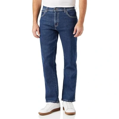Obrázek Wrangler Pánské Durables Regular Fit Jeans, Modrá (dark stone)