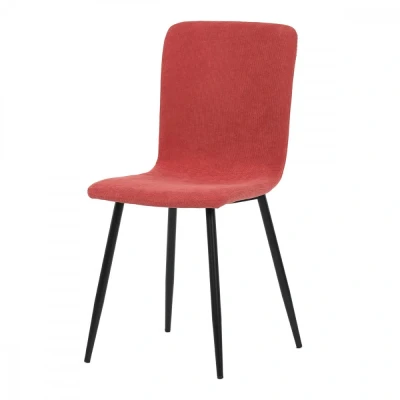 Obrázek Židle jídelní, červená látka, černý kov DCL 964 RED2