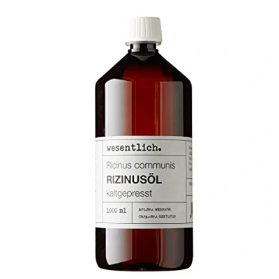 Obrázek wesentlich. ricinový olej lisovaný za studena 1000 ml 100% čistý na pokožku a vlasy, řasy obočí