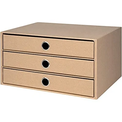 Obrázek Rössler Papier 1524452623 S.O.H. O. H. box se 3 zásuvkami pro DIN A4, s otvorem držadlo, síla, 343 x 250 185 mm, 1 kus