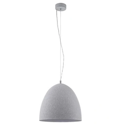Obrázek EGLO závěsné svítidlo Sarabia, závěsná lampa 1 žárovka, z kovu v šedé barvě se vzhledem betonu, na jídelní stůl, do obývacího pokoje s objímkou E27, Ø 40,5 cm
