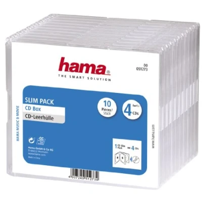 Obrázek Hama CD Slim pro Pack 4, balení 10 ks