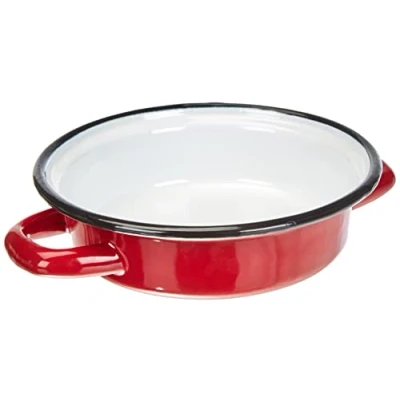 Obrázek Ibili Forma na omeletu Roja 14 cm ze smaltované oceli v červené/bílé, x