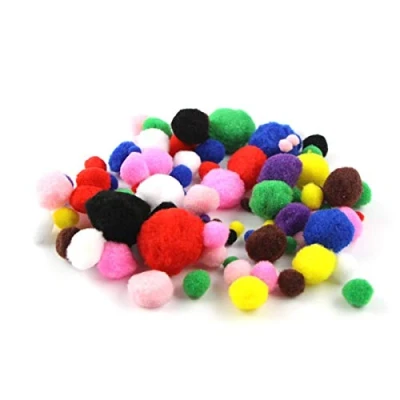 Obrázek Pom Poms Farben &amp; Größen sortiert (100) von Arche Craft