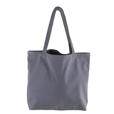 Obrázek Rayher 53987564 Basic Shopper, šedá, 46 x 35 cm, textilní taška, látková nákupní látkový sáček, 330 g/m2, bez potisku