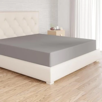 Obrázek Amazon Basics napínací prostěradlo, 150 x 200 30 cm, mikrovlákno, prostěradlo výška matrace do tmavě šedá