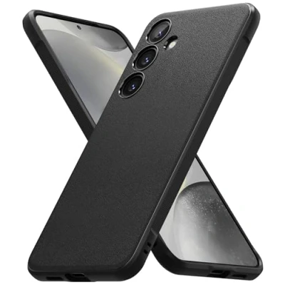 Obrázek Ringke Onyx [pevné uchycení] Kompatibilní se Samsung Galaxy S24, protiskluzové ochranné pouzdro proti otiskům prstů odolné poškrábání černé