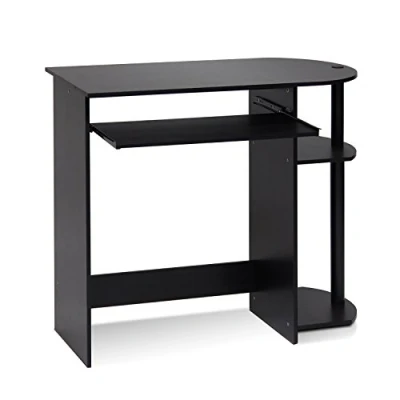 Obrázek Furinno Computertisch/Schreibtisch, Espresso/Schwarz, 80 x 73 40 cm
