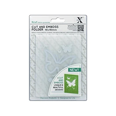 Obrázek Xcut Docrafts Cut Emboss Folder A6 Btrfly Aperture Die, nepřísady