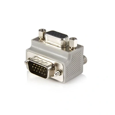 Obrázek StarTech. com Right Angle VGA/VGA Cable Adapter Type 1 M/F DB15 Šedá kabelové rozhraní a přechodky, GC1515MFRA1