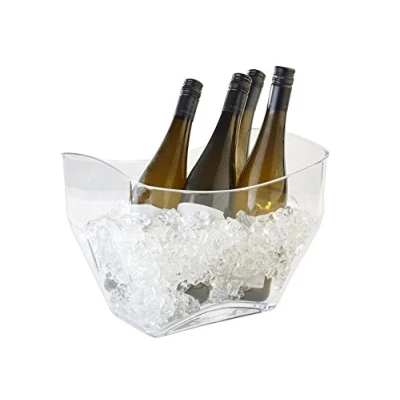 Obrázek APS 36087 transparentní miska na víno / sekt s držadly, 32 x 21,5 24,5 cm, 7 l