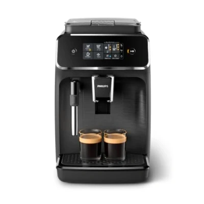 Obrázek Plně automatický kávovar Philips 2200 řady EP2220/10, 2 kávové speciality, černá/černá kartáčovaná