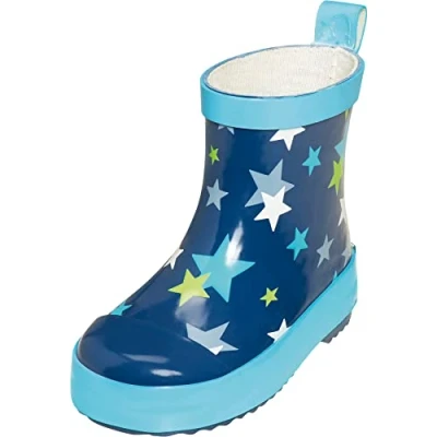 Obrázek Playshoes Unisex Dětské gumové holínky Poloviční kozačky do deště, hvězdy