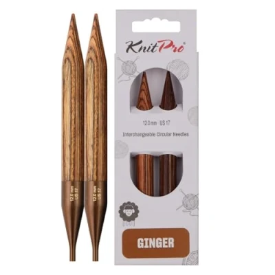 Obrázek KnitPro K31215 kruhová pletací jehla, dřevo, hnědá, 12 mm